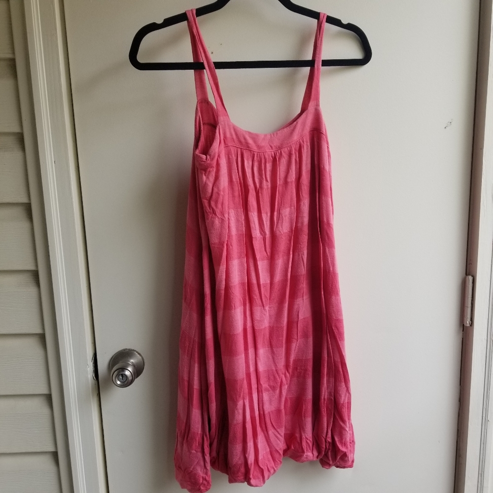 South moon under pink stripe tank dress